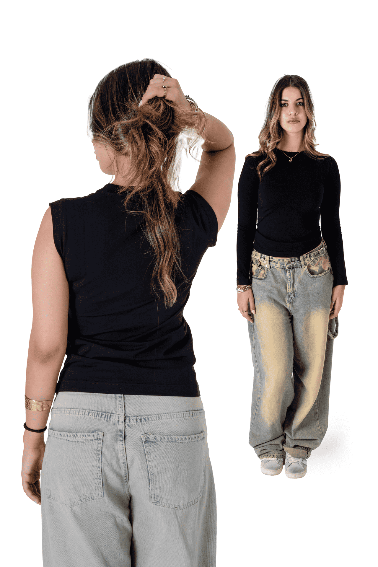 BaseTee Black Bundle — Sleeveless + Long Sleeve